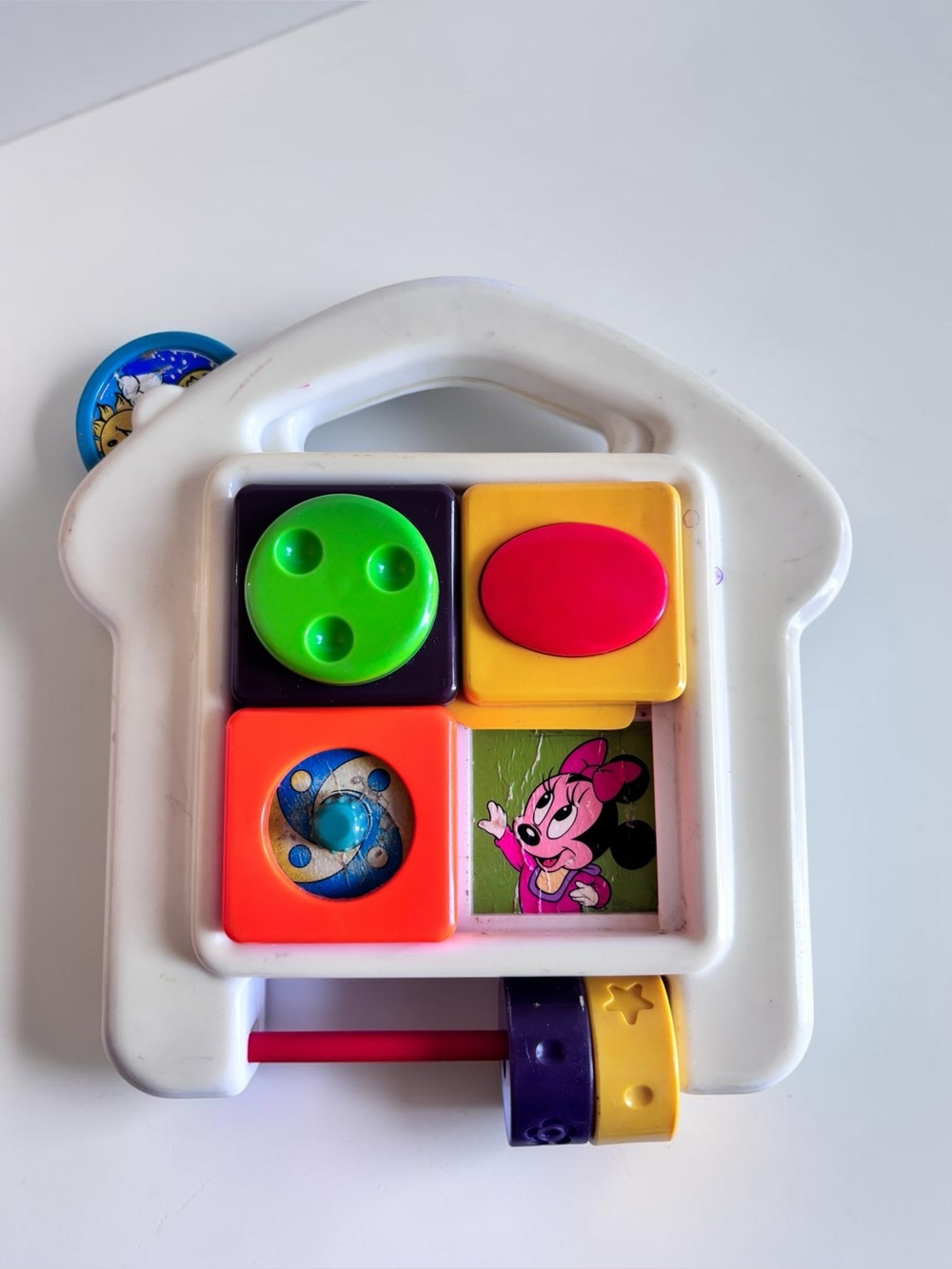Vintage Disney Mickey Minnie Baby Activity Toy House Blocks 80s 90s